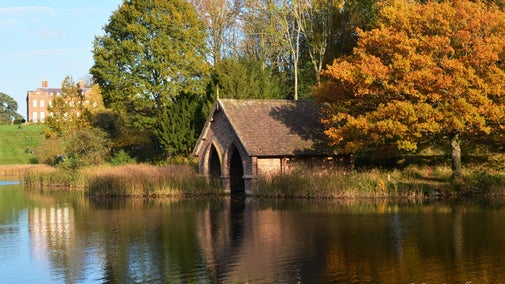 Boathouse at Dudmaston in Autumn